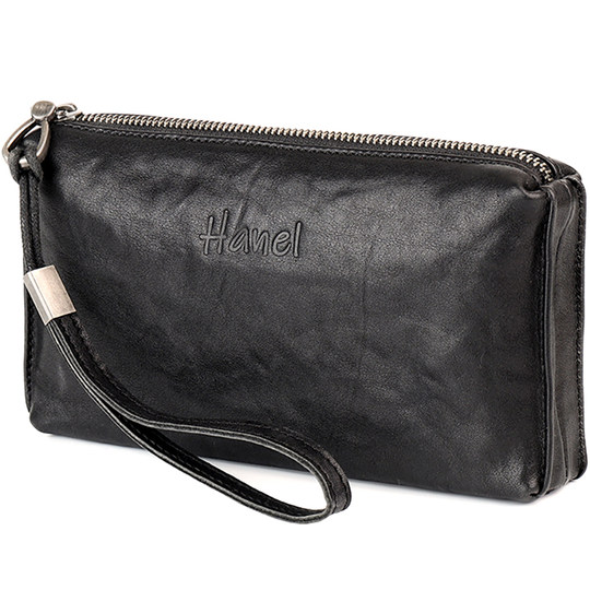 手拿包男士真皮休闲头层牛皮长手机钱包大容量潮流小手包新款街头