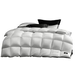 Mercury Home Textiles Imported down Quilt 95% White Goose down Spring and Autumn Quilt 120 Count Long-Staple Cotton Class a Temperature-Locking Quilt Core Bedding