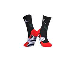 Basketball socks men's middle-length practical sweat-absorbent and deodorant pure cotton high-top children's sports socks teenagers breathable summer