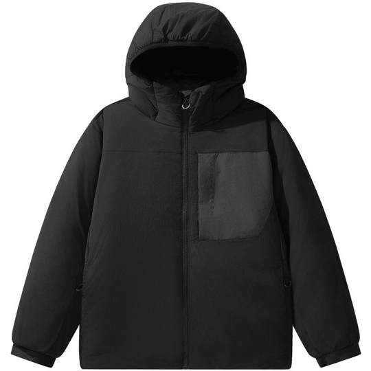 KELME卡尔美 轻量保暖棉衣男冬季新款连帽户外拼接登山棉服外套