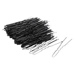 Black U-shaped clip hair ball head fixed hair fork clip thickened U-shaped clip U-shaped hair clip one-word clip hairpin for women
