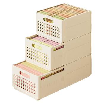Household deep cabinet clothing storage box