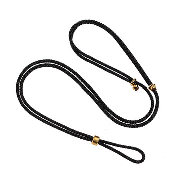 Flower element straight through pendant lanyard semi-finished product