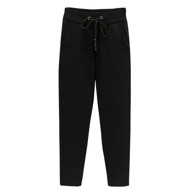 Double-sided cashmere pants are thick and warm