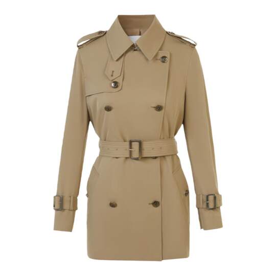 French retro right shoulder high-end temperament jacket design autumn new windbreaker for women