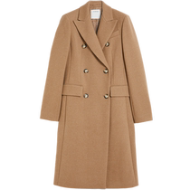 Sportmax 2024 autumn and winter new womens double-breasted wool cashmere coat 2016024206