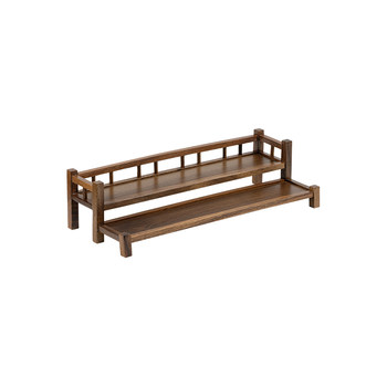 Xunxin walnut tea set storage stand solid wood