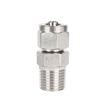304 stainless steel quick screw pneumatic air pipe quick connector