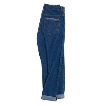 Madden Workwear Retro Washed Denim Jeans Straight Blue Dark Loose Casual Wide Leg Dad Long Pants Men's Spring