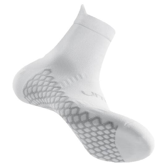 佑美专业羽毛球袜子男女款防臭抗菌跑步运动袜夏季白色中长筒短袜