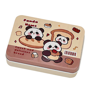 Cute cartoon tin box students notebook sticker tape storage box girl heart exquisite candy small tin box