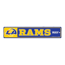 NFL Los Angeles Rams 3 75 x 19 Street Sign