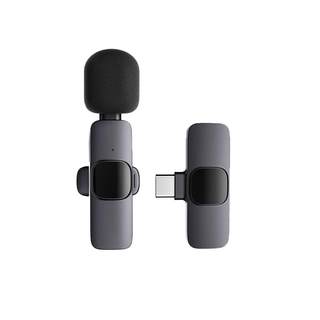 Lavalier wireless microphone mobile phone live broadcast noise reduction radio microphone anchor clip collar video recorder equipment