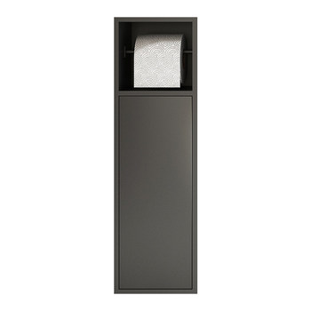 Bathroom 304 stainless steel toilet brush niche embedded hidden device rack toilet with door bathroom paper towel holder