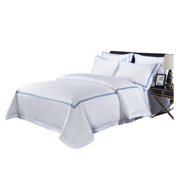 Hotel bedding four-piece set special linen cotton pure cotton bed sheet quilt cover b&b five-star hotel bedding