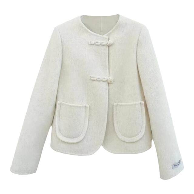 Double-sided cashmere coat short small fragrance style
