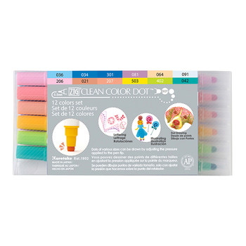 Japanese Kuretake Gansai Dotting Pen Set Metallic Double-Ended Marker Pen Journal Pen Watercolor Painting Pen Colorful Quick-Drying Children's Student Graffiti DIY Anime Art Pen