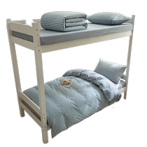 College student dormitory bed three-piece set pure cotton washed cotton single sheet quilt cover high school student dormitory six