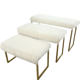White Plush Window Bag Cabinet Plush Decorative Blanket