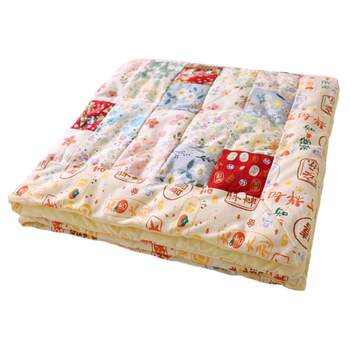 Purely handmade xinjiang cotton removable quilt for four seasons