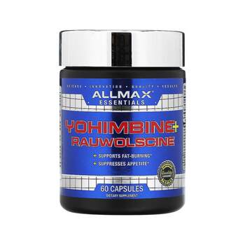 ເສັ້ນຜົມຊື່ຮົງກົງ AllMax Nutrition Yohimbine + Ravove Vegetarian Capsules ບັນຈຸ 60 Capsules