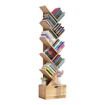 A tree-shaped bookshelf that takes up less than 0.1 square meters