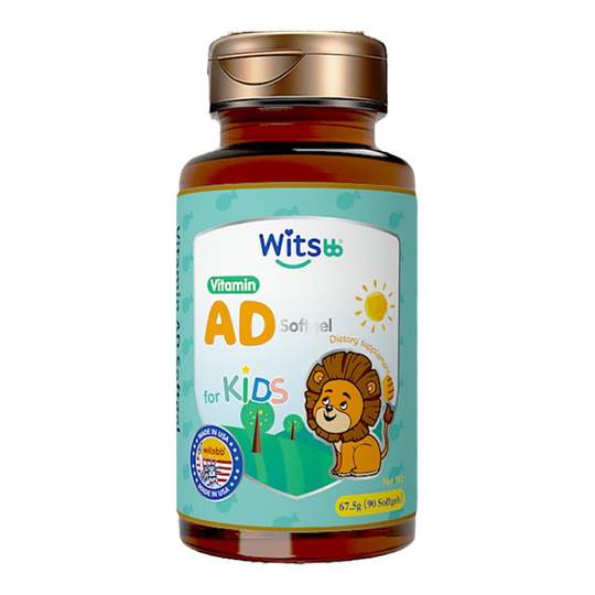 witsbb健敏思维生素ad青少年ad胶囊vd促钙吸收ad*2儿童d3非滴剂