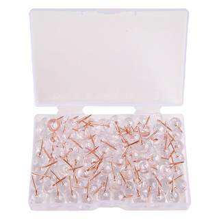 Transparent round ball nails 100 pieces only 8.8