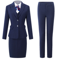 Spring professional suit for women hotel front desk work clothes uniform bank mobile property customer service work clothes suit vest