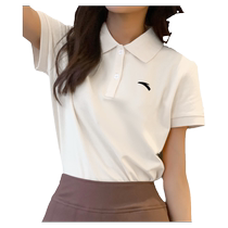 Sincères à manches courtes Femme Polo Shirt Summer New White TurtlenGoulots Quick Dry Breathable Manmade Slim 100 Hitch Sport Blouse