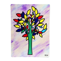 Sand painting childrens colored sand boys and girls handmade diy creative toys 5-paint coloring scraper cardboard girls 2430