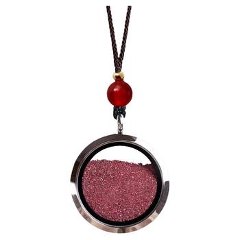 Cinnabar raw ore crystal particle pendant gawu box