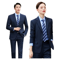 High-end no-iron professional suits for men and women business administrative workwear company custom suits formal suits