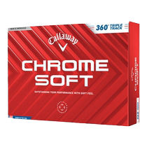 Callaway卡拉威高尔夫球24新CHROME SOFT三轨线三层球更柔软远距