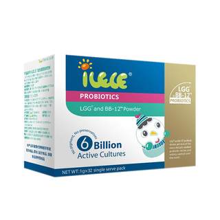 【全新效期】iLELE爱乐乐 益生菌粉 丹麦原装进口菌株LGG+BB-12