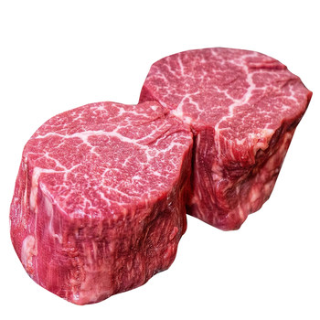 Free shipping 4 pounds of domestic m5 grain-fed filet mignon raw cut