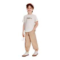 (Cotton) PawinPaw Cartoon Bear Childrens Clothing 2024 Spring and Summer New Boys Handsome Anti-mosquito Casual Pants