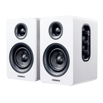 Desktop computer notebook wooden bookshelf high-fidelity audio USB sound card Bluetooth game active speaker