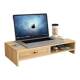 Laptop elevated desktop storage rack