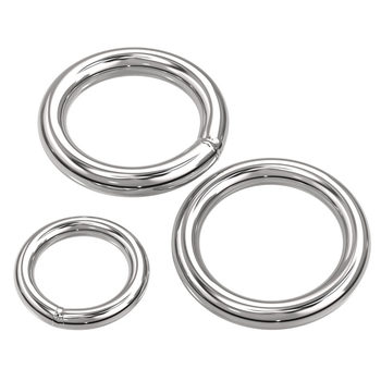 304 ສະແຕນເລດແຂງ welded O-ring circle pet hand pull ring fishing net pull ring stainless steel ring ring