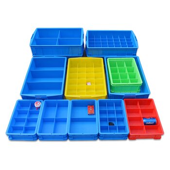 Rectangular turnover box plastic basket finishing box material box