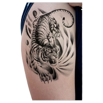 Downhill Tiger Waterproof Tattoo Sticker Simulated Tiger Head Tattoo Sticker Tattoo Flower Arm Downhill Tiger Tattoo