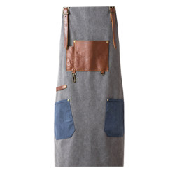 Craftsman equipment, vintage washed canvas with cowhide, trendy studio, barber, cafe, work apron