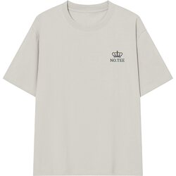 Liquid Ammonia Mercerized Cotton Short-Sleeve T-Shirt for Men, Summer Ice Silk Cool-Feel Half-Sleeve White Top, Trendy Round-Neck T-Shirt