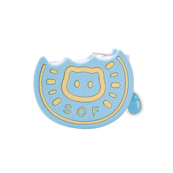 Designed with painted human silicone kitten biscuit bag storage bag