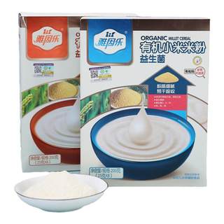 雅因乐有机高铁小米米粉婴儿辅食钙铁锌营养小米宝宝米糊原味200g