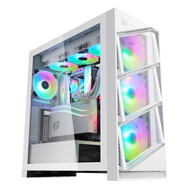 Xingu Kunlun Yufeng Glacier white tempered glass side-transparent computer case with dual 360 water cooling positions and graphics card bracket