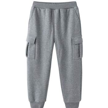 Asics children's clothing 2025 autumn new cargo pants windproof sports multi-pocket trousers are comfortable and versatile