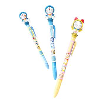 Smart creative doraemon face changing press pen cute cartoon style pen student exam question writing stationery gift