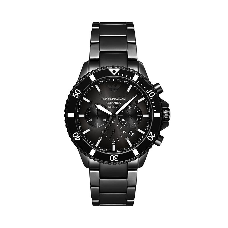 Armani steel belt quartz men's casual